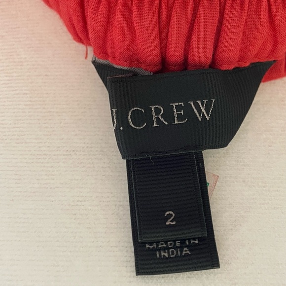 J.Crew Rust Red Textured Midi Skirt (Size 2) - Beautiful Preowned Condition - Picture 6 of 6